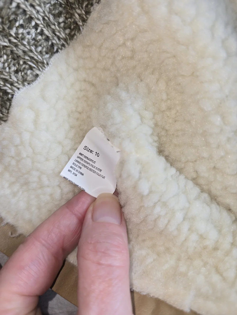Muk Luks Taupe Suede Mid-Calf Boots with Knit Cuff
